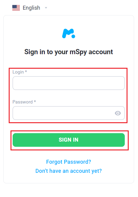 Visite la página de inicio de sesión de mSpy en su PC o teléfono e INICIE SESIÓN en su cuenta con credenciales |  Cómo leer mensajes de texto desde otro teléfono sin que ellos lo sepan gratis