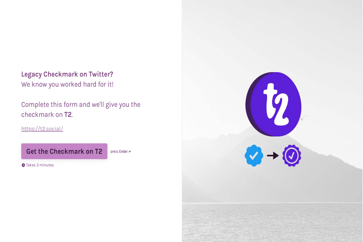 Twitter Alternative T2 lanza un nuevo programa de verificación 