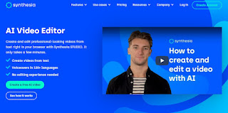 Editor de vídeo Synthesia AI