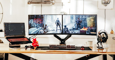 Doble pantalla de computadora