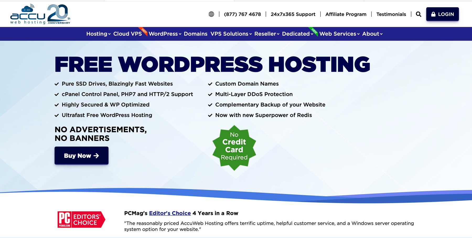 AccuWeb el mejor alojamiento gratuito de WordPress