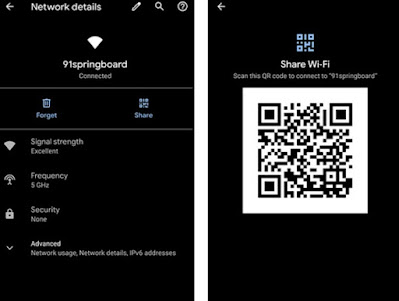 contraseña del código QR