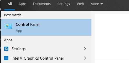 acceso al panel de control