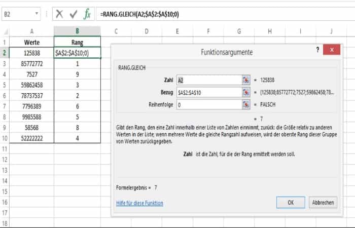 Clasificación de datos en una tabla de Excel