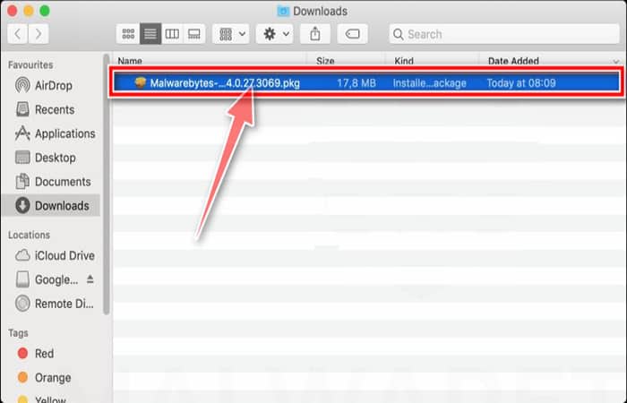 Instalador de Malwarebytes para Mac