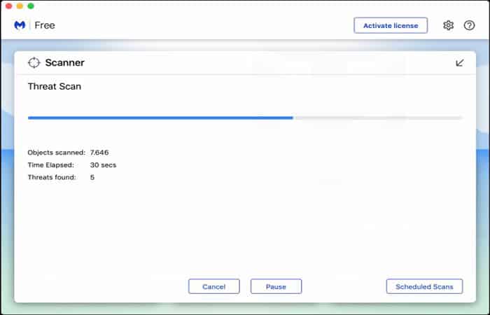 Escaneo en busca de malware