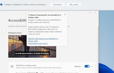 Subtítulos en vivo Windows 11