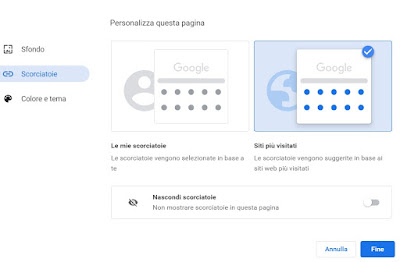 Accesos directos de cromo