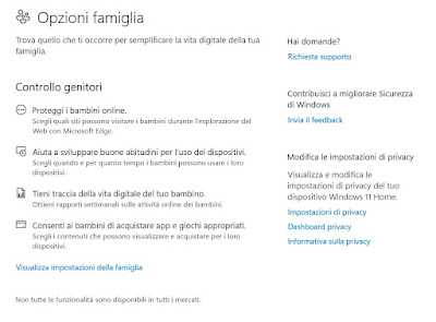 Controles parentales de Windows