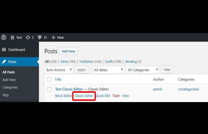 pestaña Favoritos