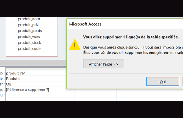 consulta de acción parametrizada