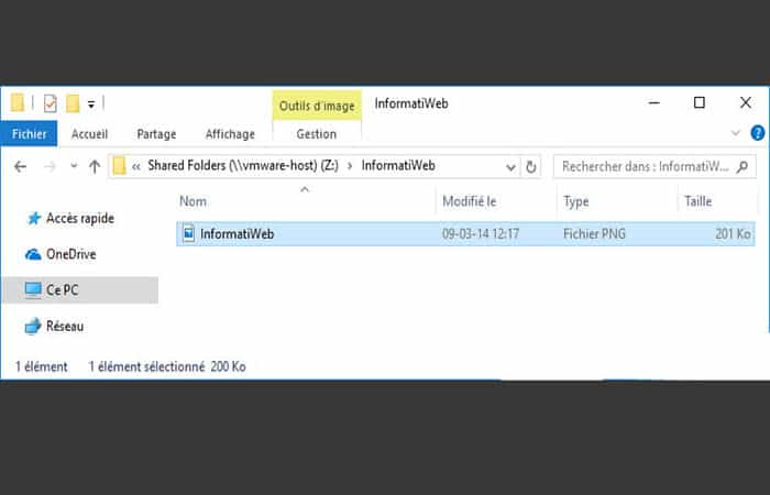 a \ vmware-host Shared Folders