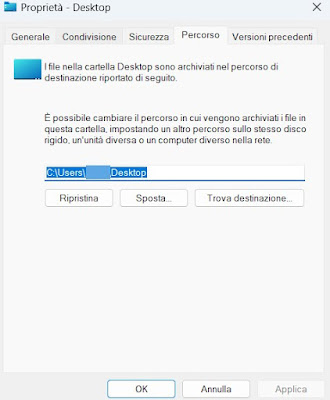 Mover ubicación del escritorio