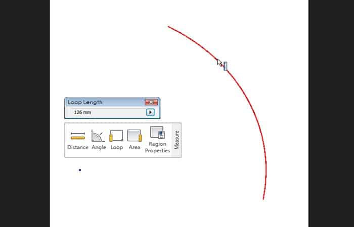 Pestaña Inspeccionar> Panel de medidas> Bucle