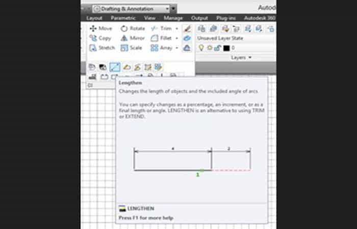 pestaña Modificar desplegable