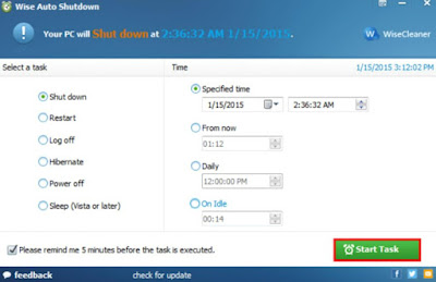 Aplicación Wise Auto Shutdown Apagado automático inteligente