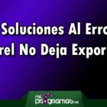 Soluciones para el error 