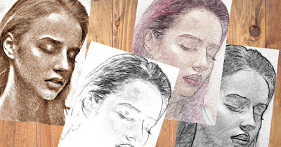 Transforma fotos en lápiz y pintura.