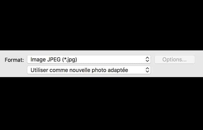 utilizar como una nueva foto adaptada