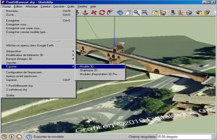 EXPORTACIÓN, MODELO 3D