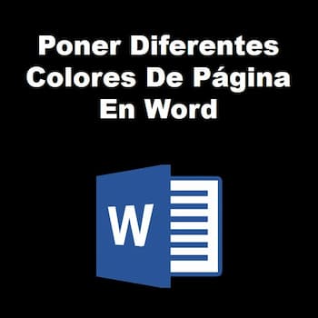 Cómo configurar diferentes colores de página en Word