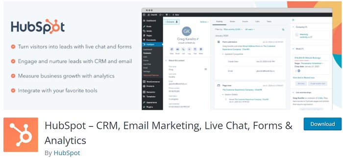 complemento de hubspot