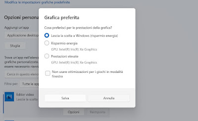 Prioridad de la tarjeta de video Windows 11
