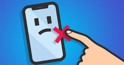 Teléfono atascado apagándose