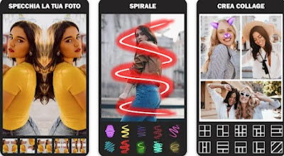 Collage de fotos en espejo