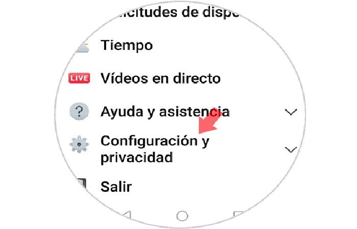 Configuración y privacidad