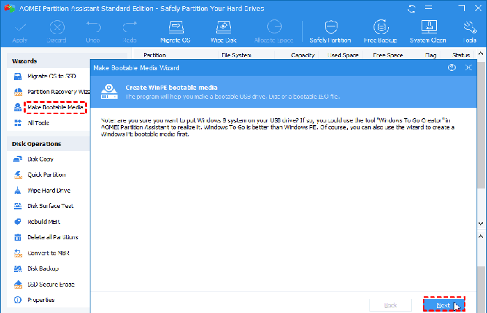 Corregir la información de arranque