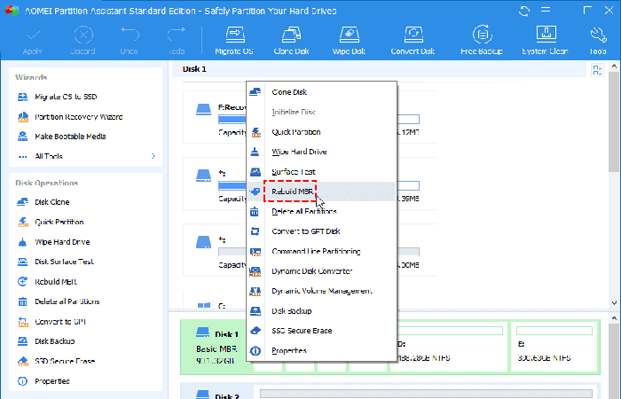 Corregir la información de arranque
