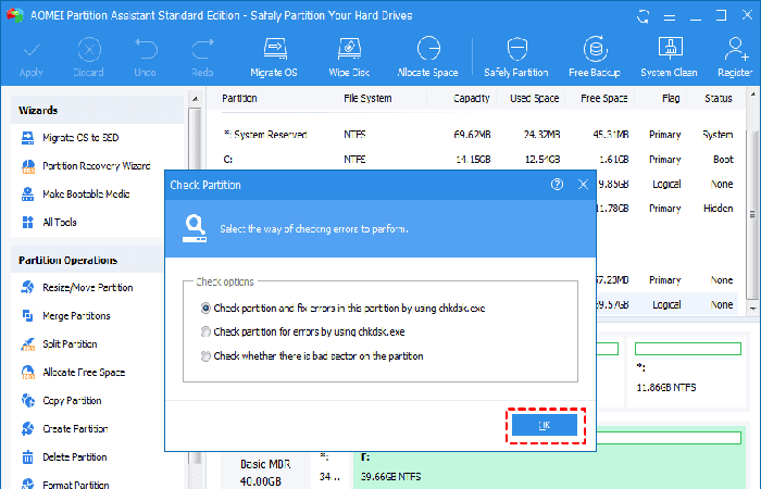 Corrige la información de arranque