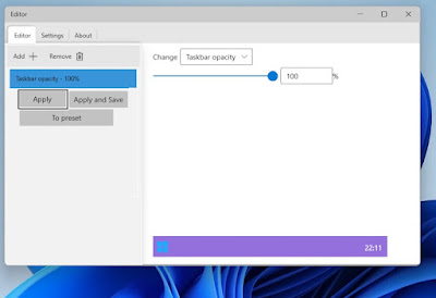 Barra de tareas del arco iris
