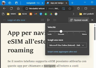 lectura web en voz alta