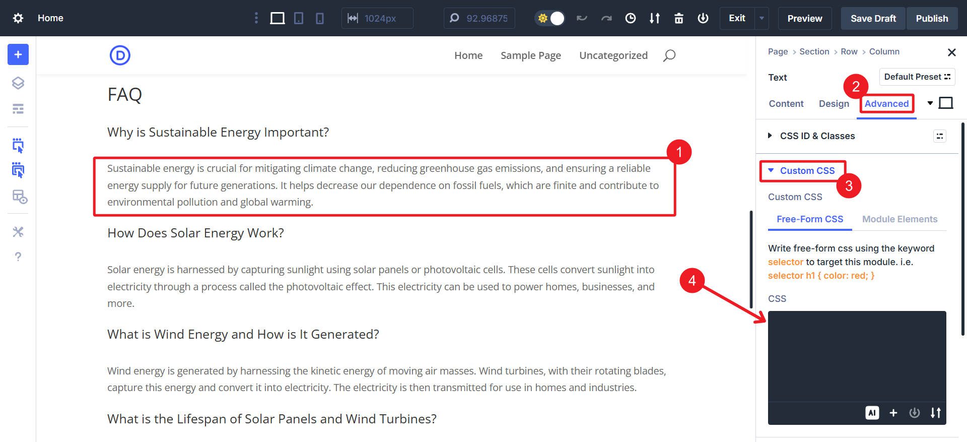 Agregue un formulario CSS gratuito a un módulo Divi o pre -asentamiento