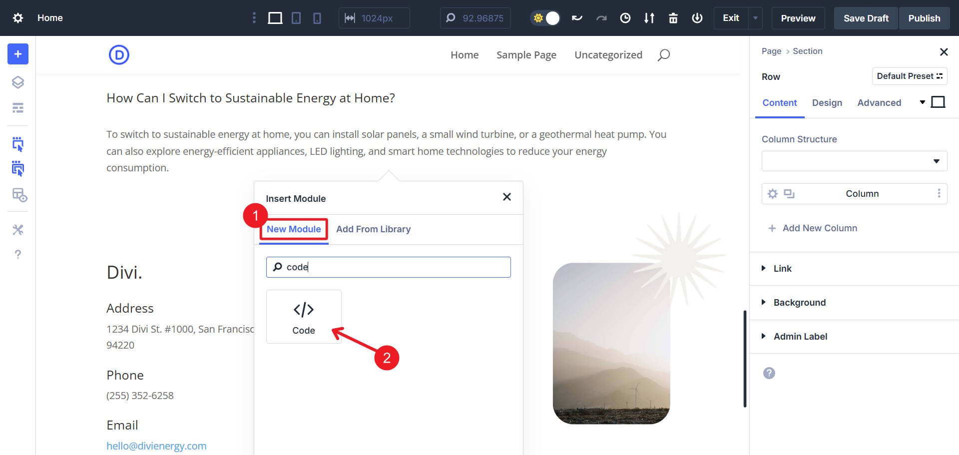 Agregue CSS no estándar con un módulo de código Divi