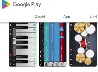 Aplicación de instrumentos musicales