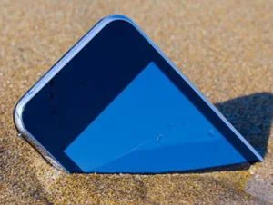 teléfono inteligente de vacaciones