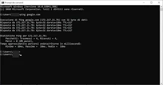 Comando ping de Windows hacer ping a Windows