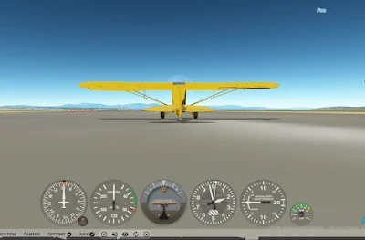 avión en vuelo en Google Eerth