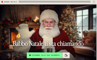 Videollamada de Papá Noel
