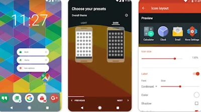 Pantalla del iniciador Nova Lanzador Nova