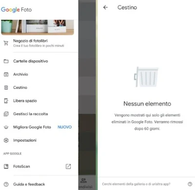 Papelera de reciclaje de Google Fotos Fotos de Google