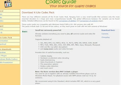 Paquete de códec K-Lite Paquete de códec