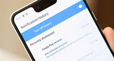 Historial de notificaciones incorporado Habilitar historial