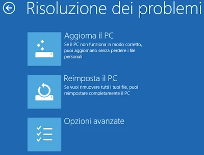 Reinicia tu computadora Opciones avanzadas