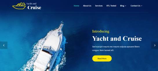 Temas de WordPress para barcos para empresas marítimas y de yates yate y crucero
